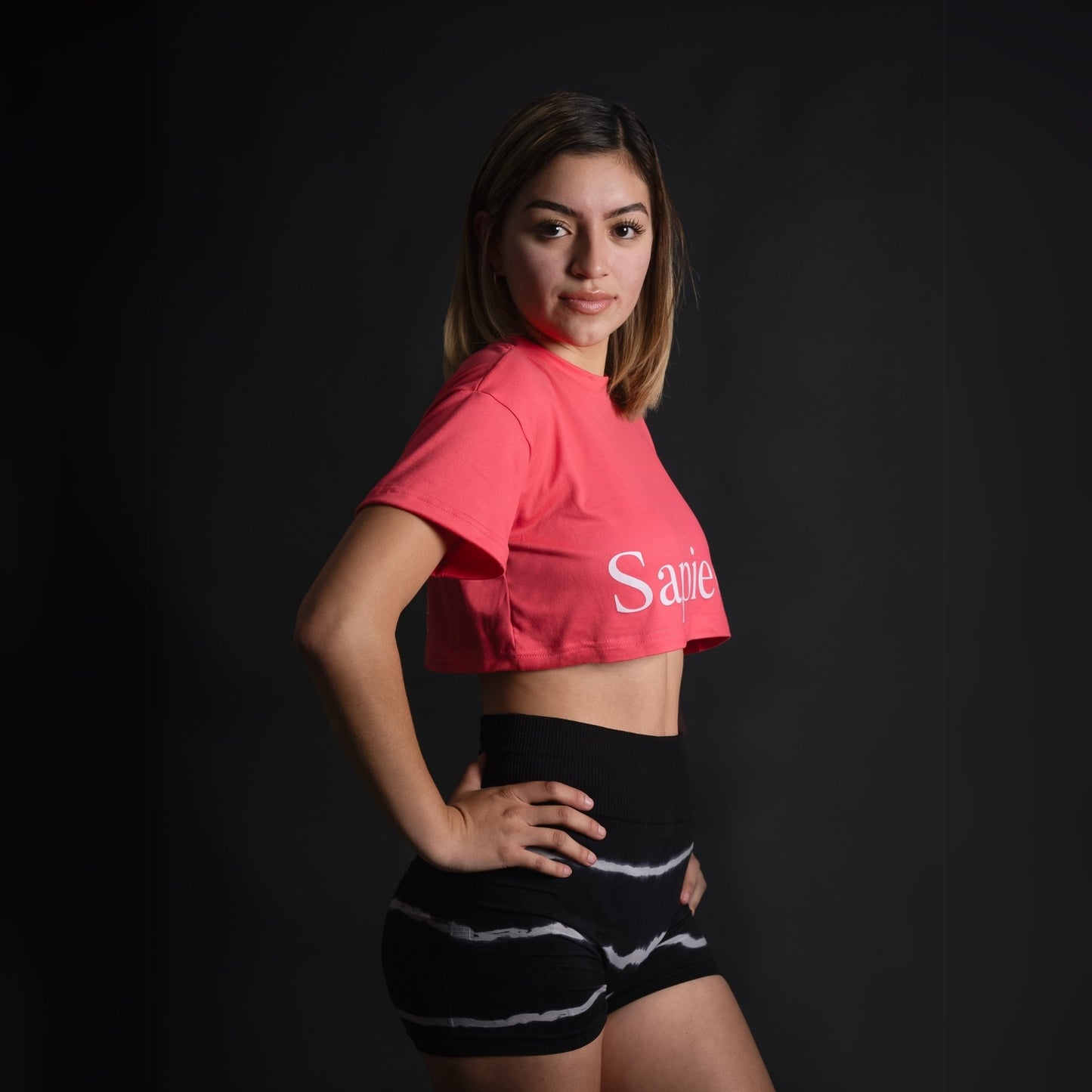 Gym Crop Top "Athlete" Color Coral