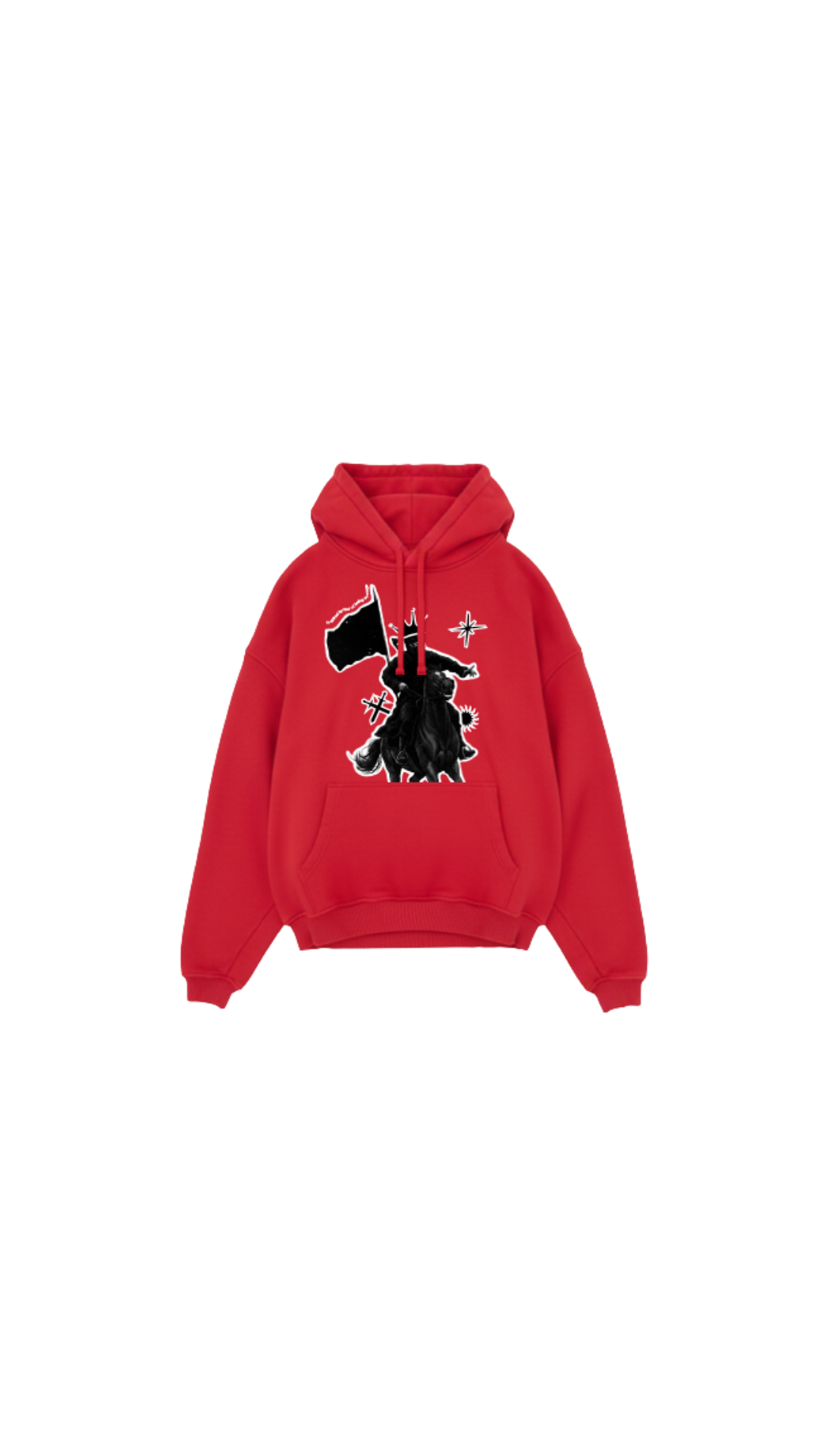 Hoodie ‘EL JINETE’ color rojo