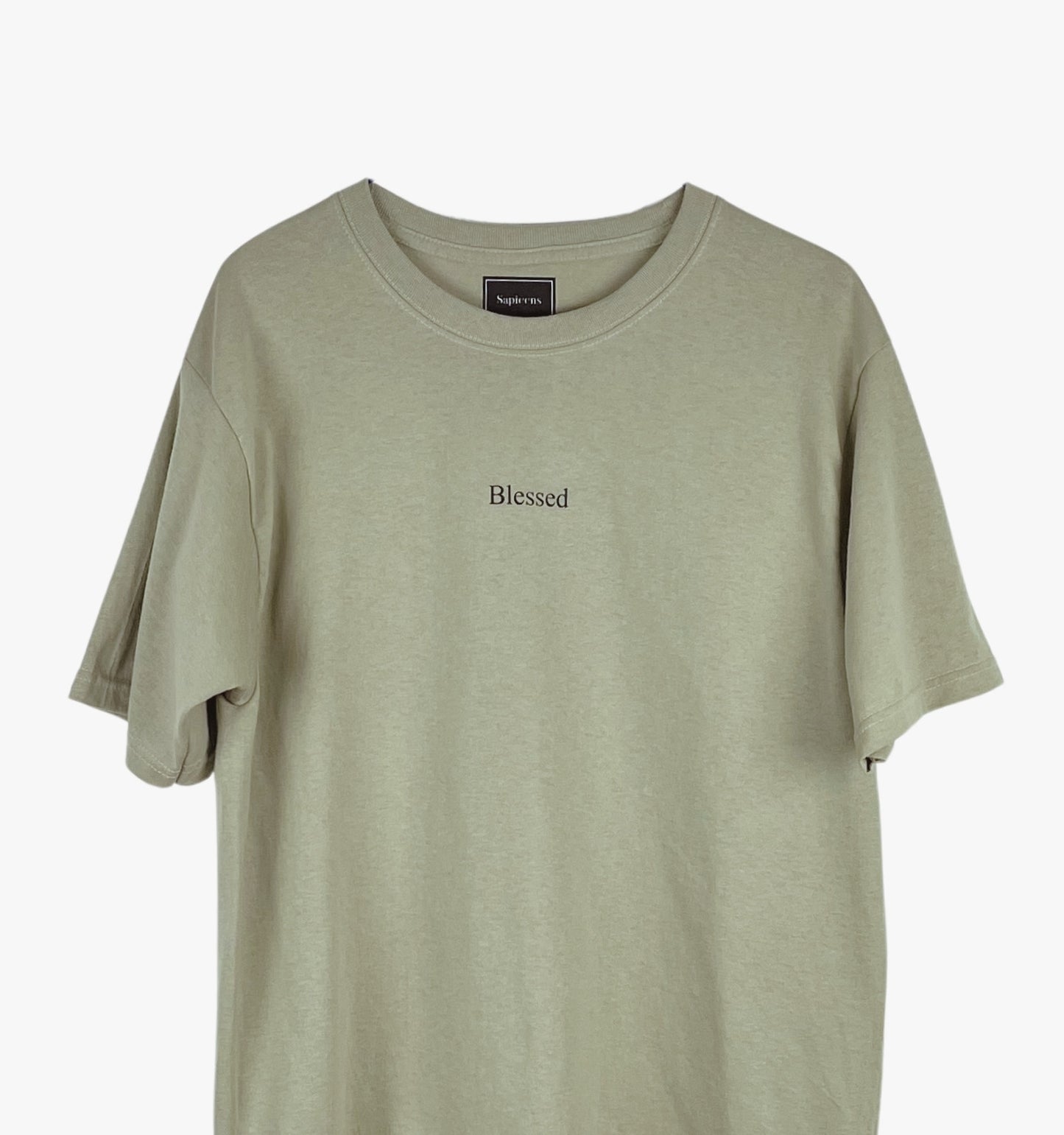 Playera Oversize 'Blessed' Color Beige