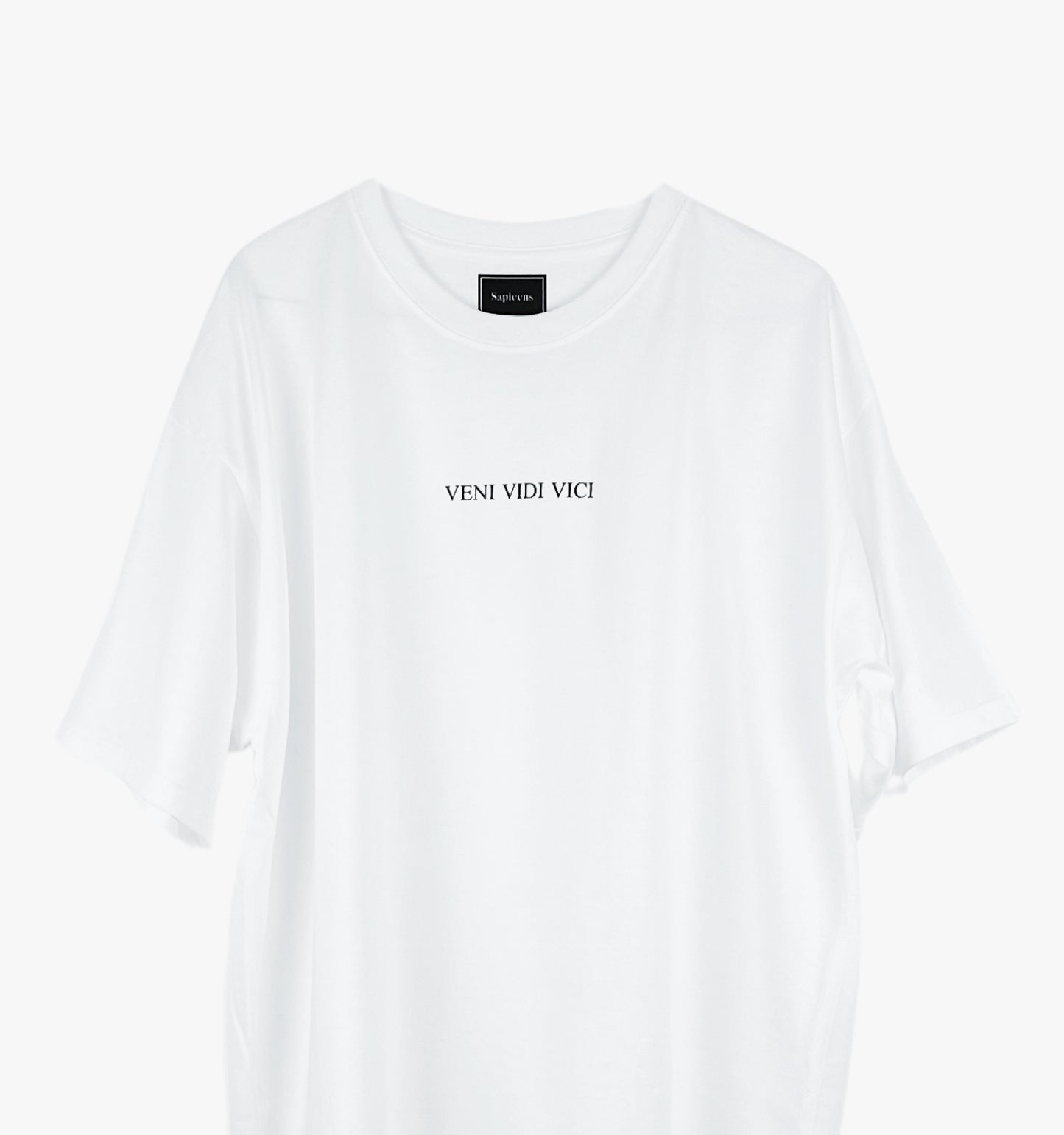 Playera Oversize 'VENI VIDI VICI' Color Blanco