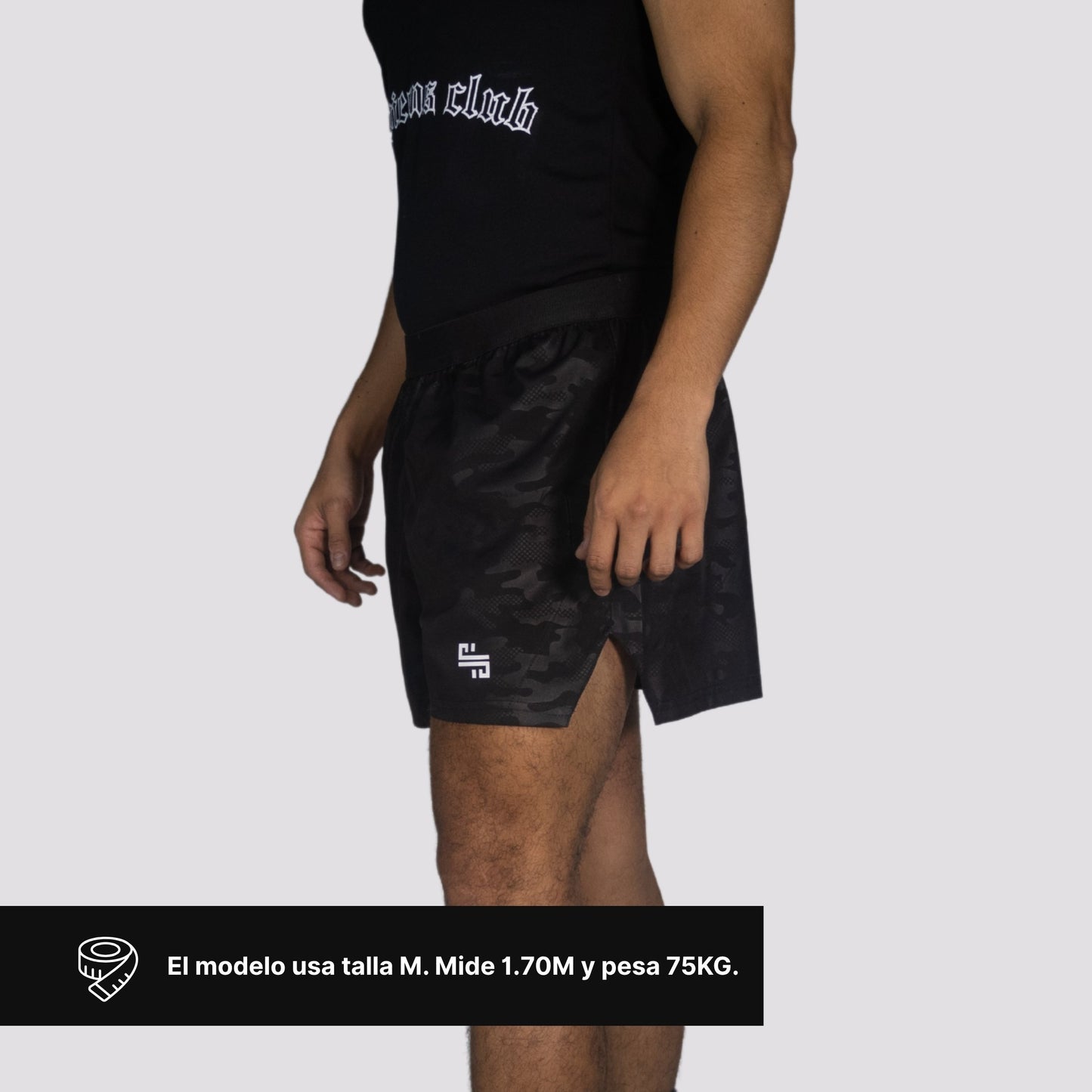 Training Shorts: Camuflaje Negro