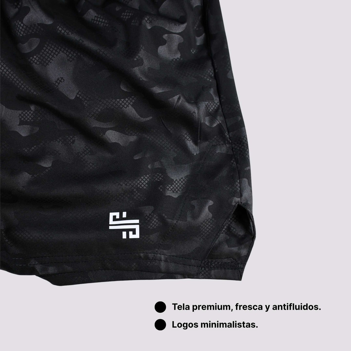 Training Shorts: Camuflaje Negro