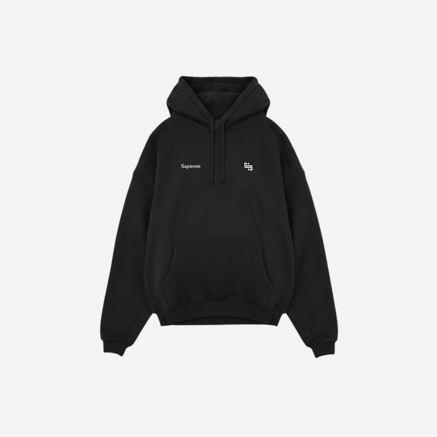 Hoodie CONFORT: Ónix – Corte Relajado y Tacto Suave