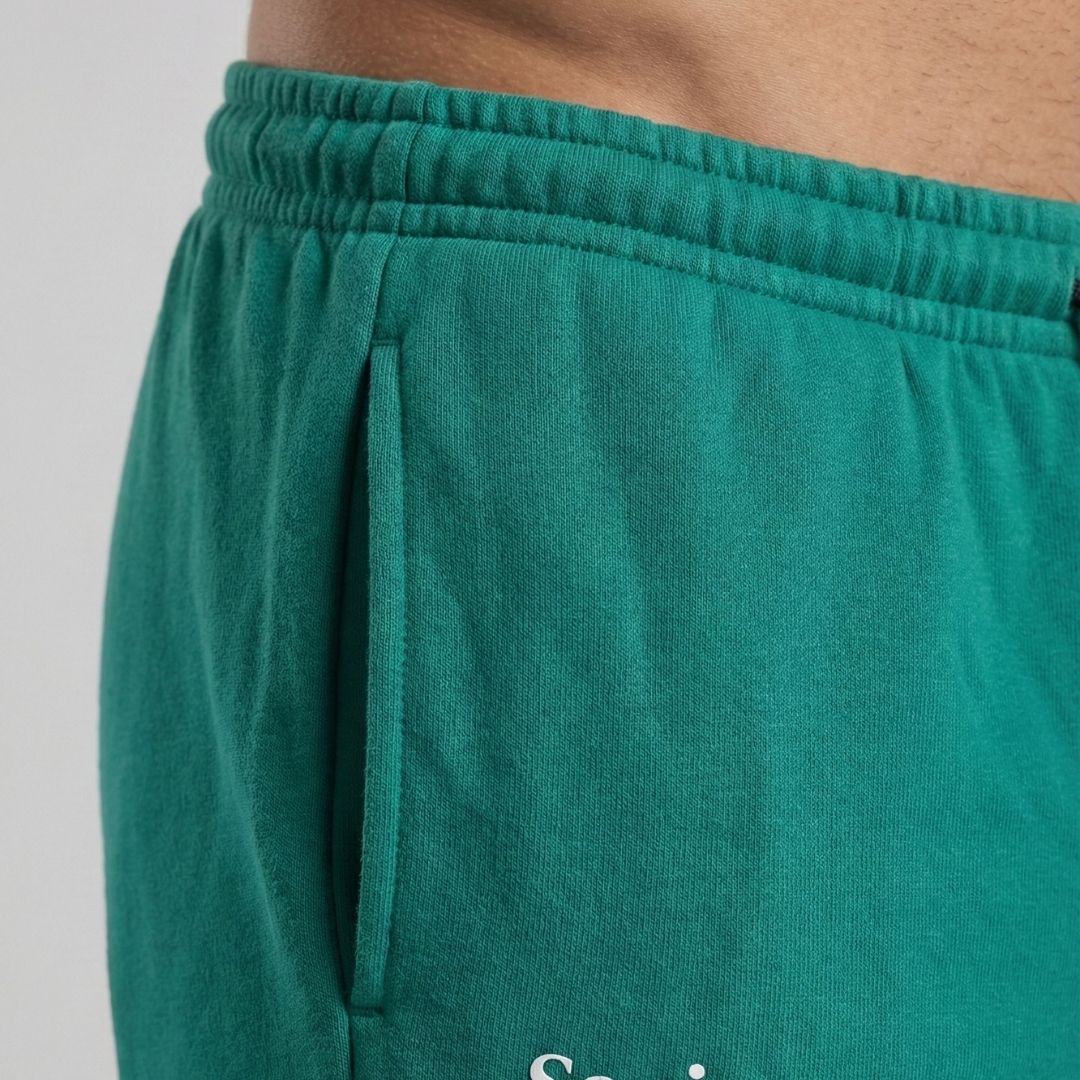 Jogger 'MONOGRAM' Premium Heavyweight Esmeralda | Relaxed-fit