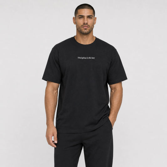 Playera Oversize 'Discipline is the key'