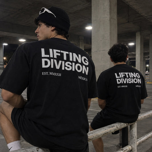 Playera oversize TRAINING DIV • Negra