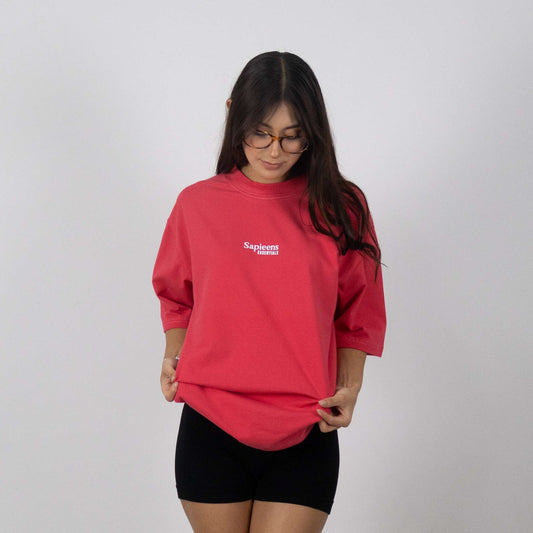 Playera Oversize "Essential" Color Coral