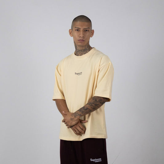 Playera Oversize "Essential" Color Hueso