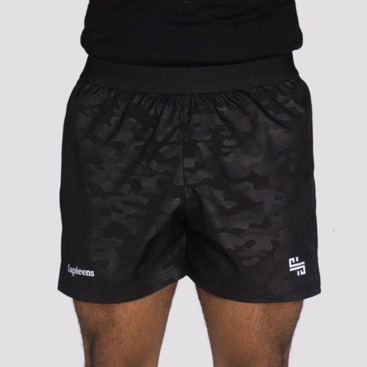 Training Shorts: Camuflaje Negro
