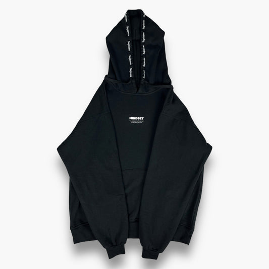 Hoodie Oversize Afelpada Color Negro - Unisex - Sapieens