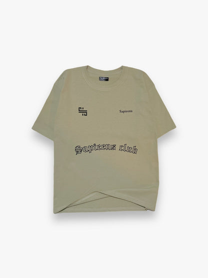 Playera Oversize 'Sapieens Club' Beige - Sapieens