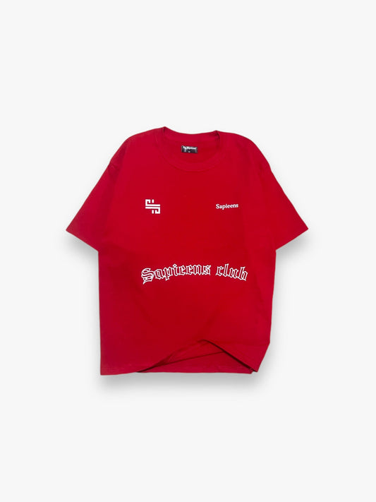 Playera Oversize 'Sapieens Club' Roja - Sapieens