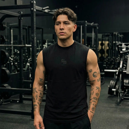 Training Tank 'MONOGRAM' Carbon | 100% algodón ligero