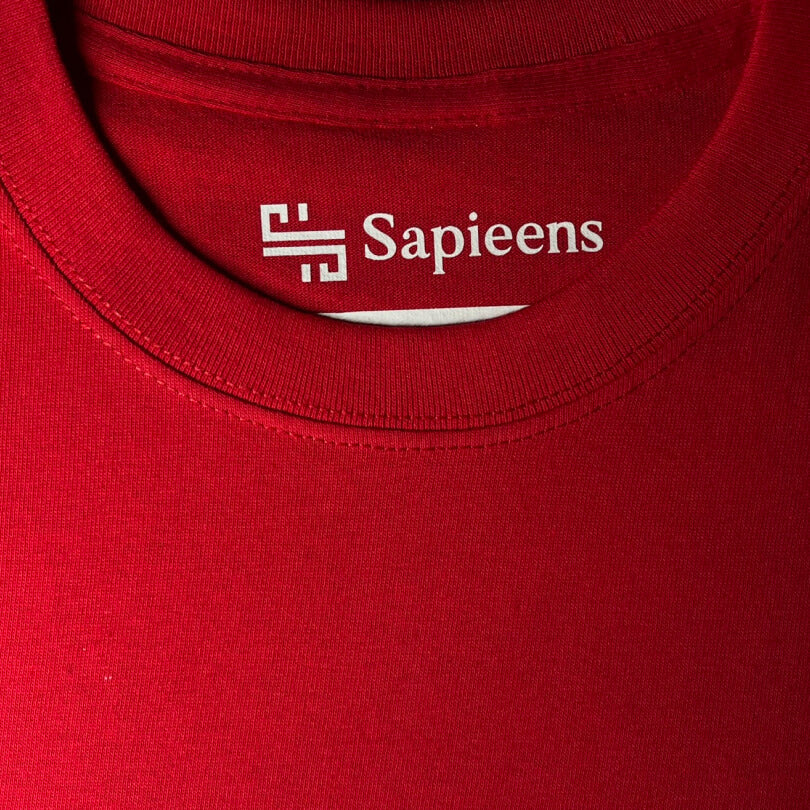 Playera Oversize 'Sapieens Club' Roja