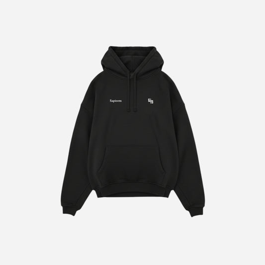 Hoodie CONFORT: Ónix – Corte Relajado y Tacto Suave