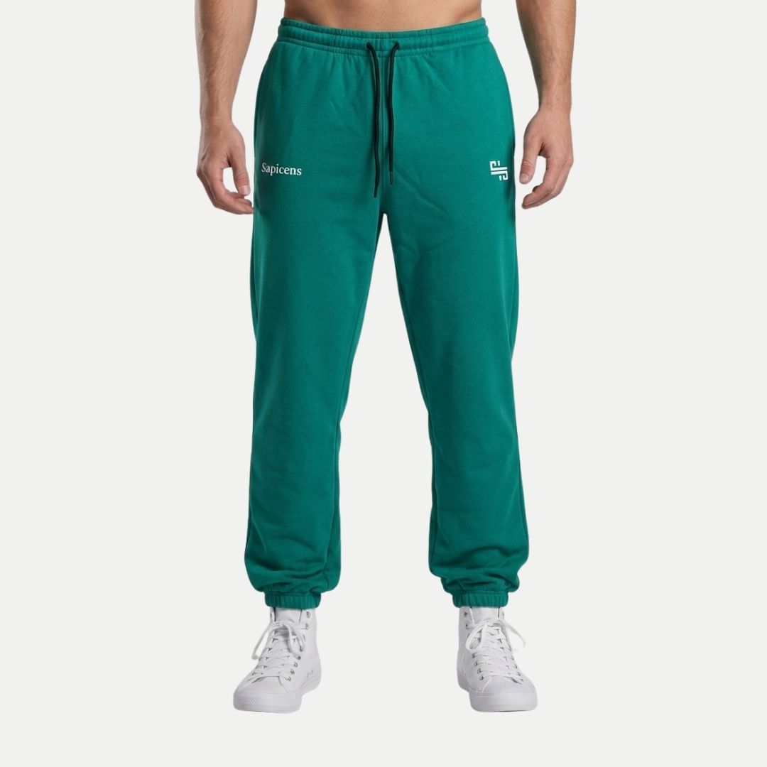 Jogger 'MONOGRAM' Premium Heavyweight Esmeralda | Relaxed-fit