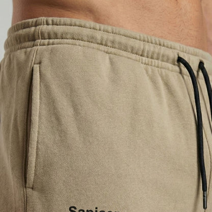 Jogger 'MONOGRAM' Premium Heavyweight Beige | Relaxed-fit