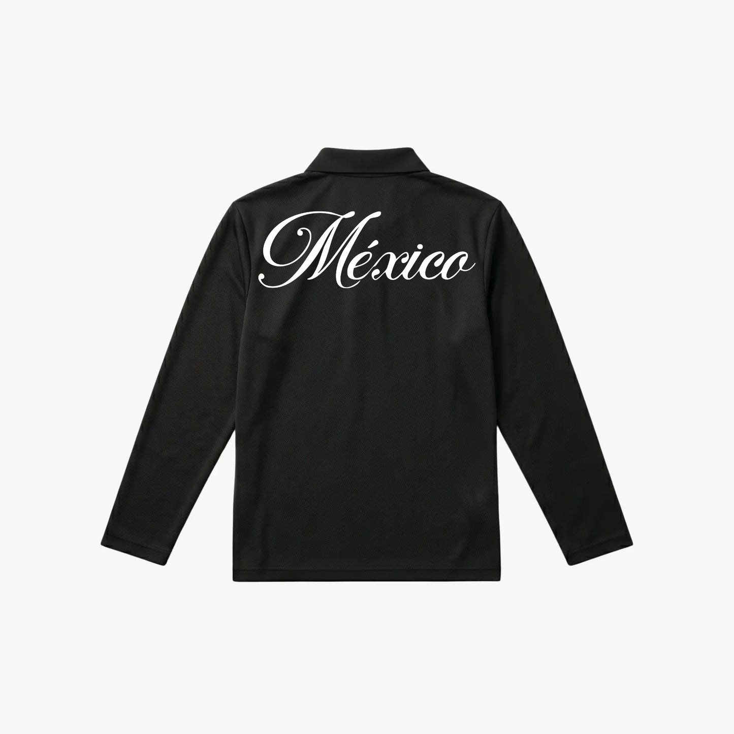 MÉXICO Polo manga larga (negra)