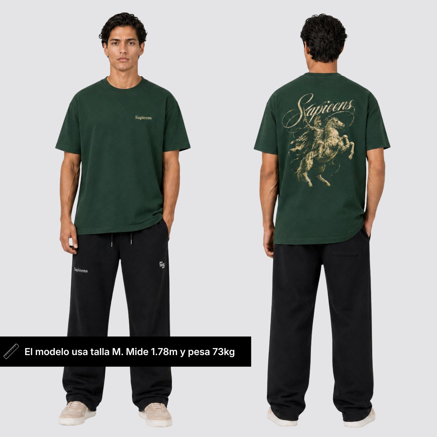 Playera oversize ALEJANDRO • Verde
