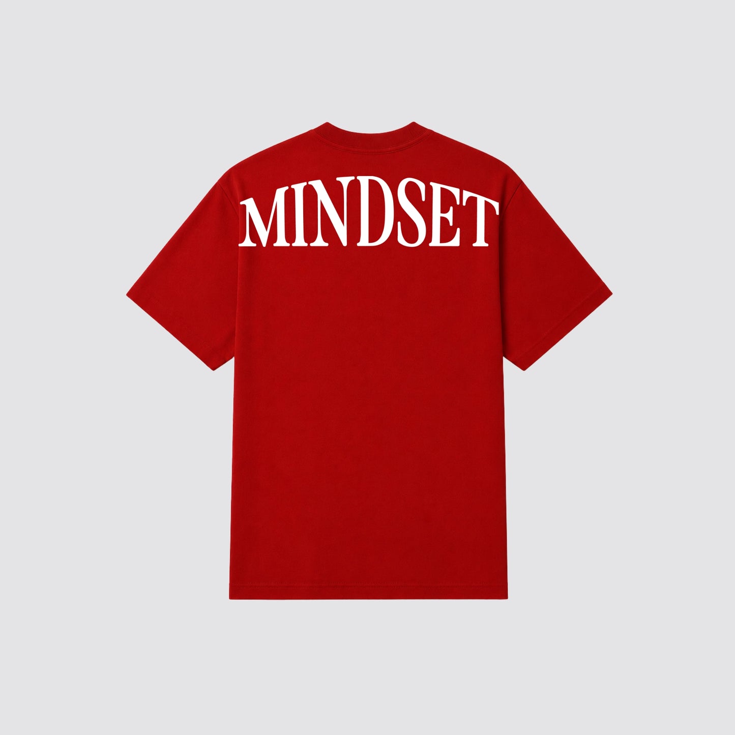 Playera oversize 'MINDSET' Roja