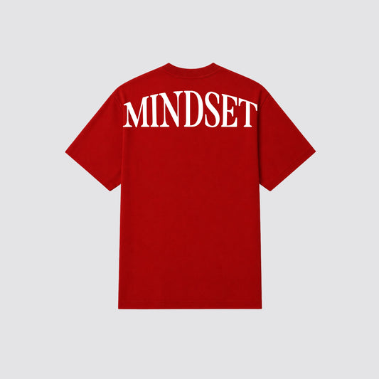 Playera oversize 'MINDSET' Roja
