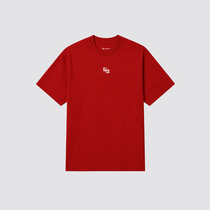 Playera oversize 'MINDSET' Roja