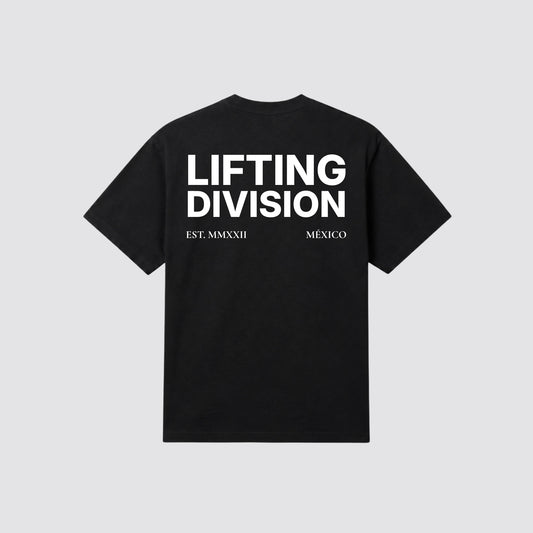 Playera oversize TRAINING DIV • Negra