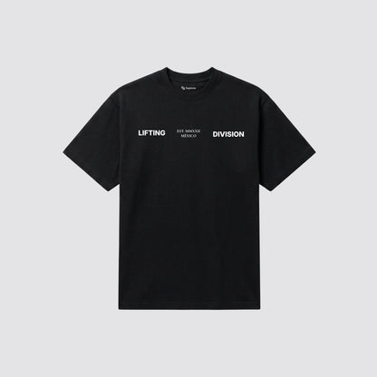 Playera oversize TRAINING DIV • Negra