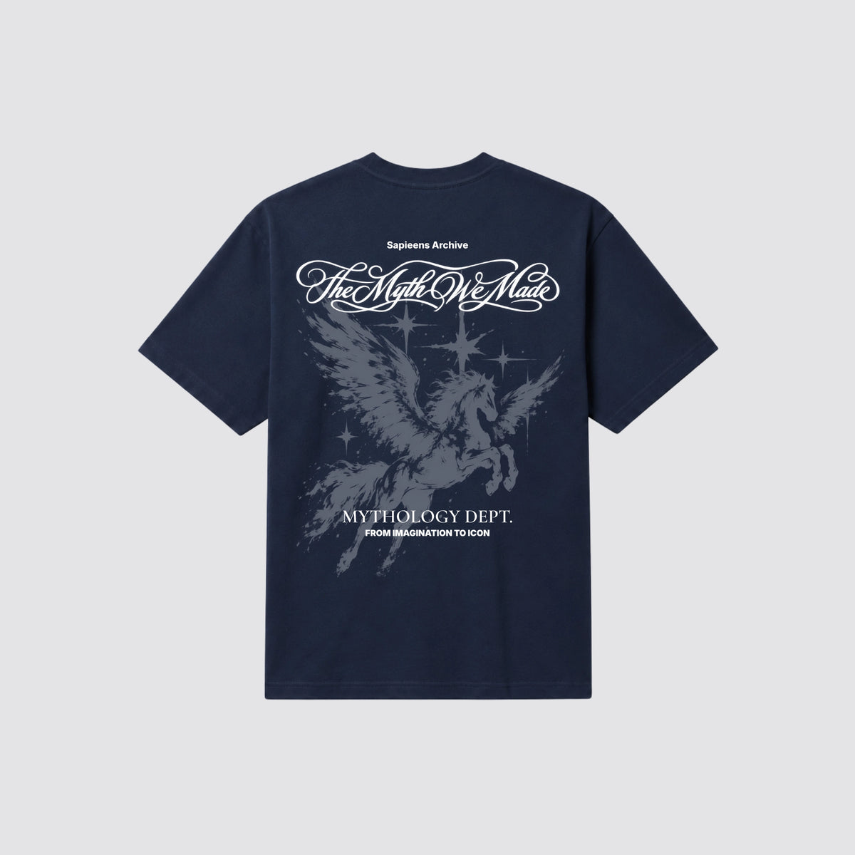 Playera oversize LEYENDA | Marino