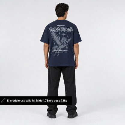 Playera oversize LEYENDA | Marino