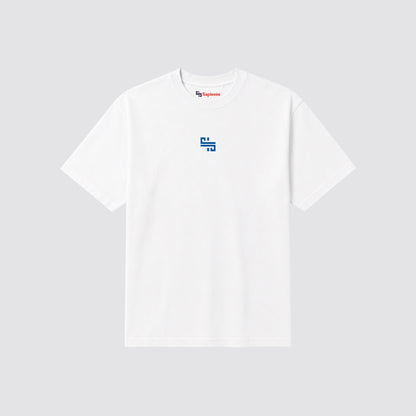 Playera oversize 'MINDSET' Blanca