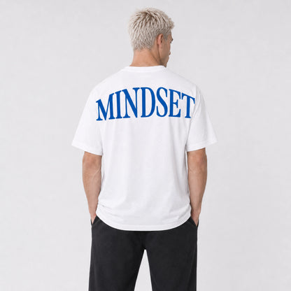 Playera oversize 'MINDSET' Blanca