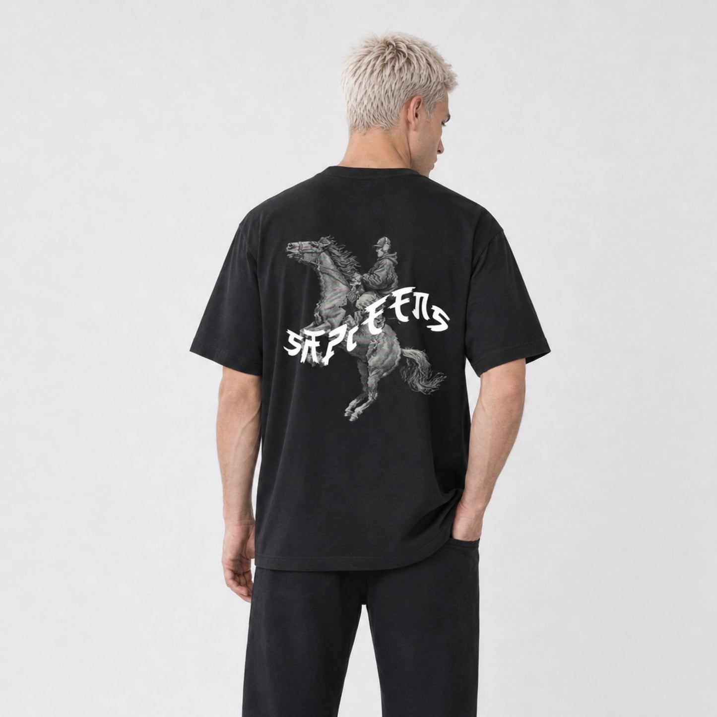 Playera oversize 'EL SHERIFF'