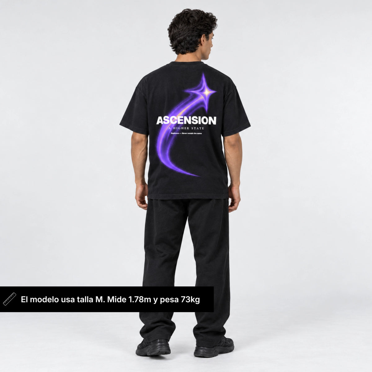 Playera oversize SUPRA | Negra
