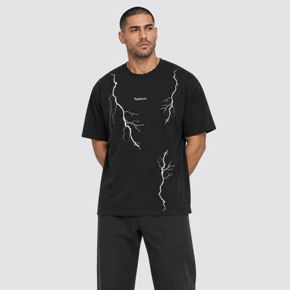 Playera oversize 'VOLTAJE'