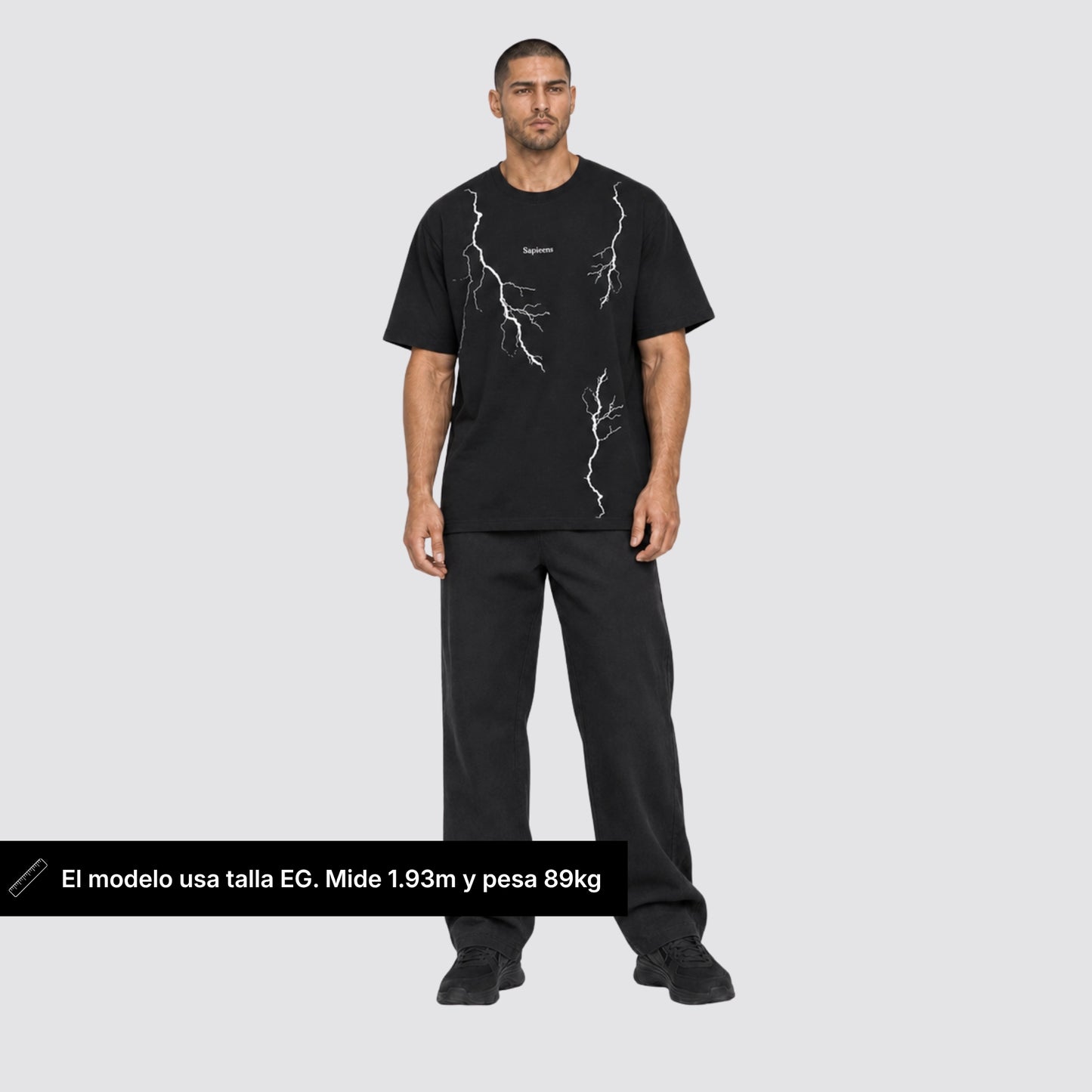 Playera oversize 'VOLTAJE'