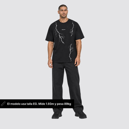Playera oversize 'VOLTAJE'