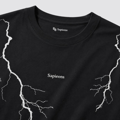 Playera oversize 'VOLTAJE'