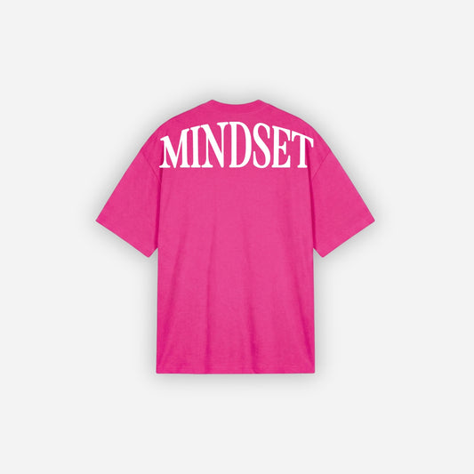 Playera oversize 'MINDSET' Magenta