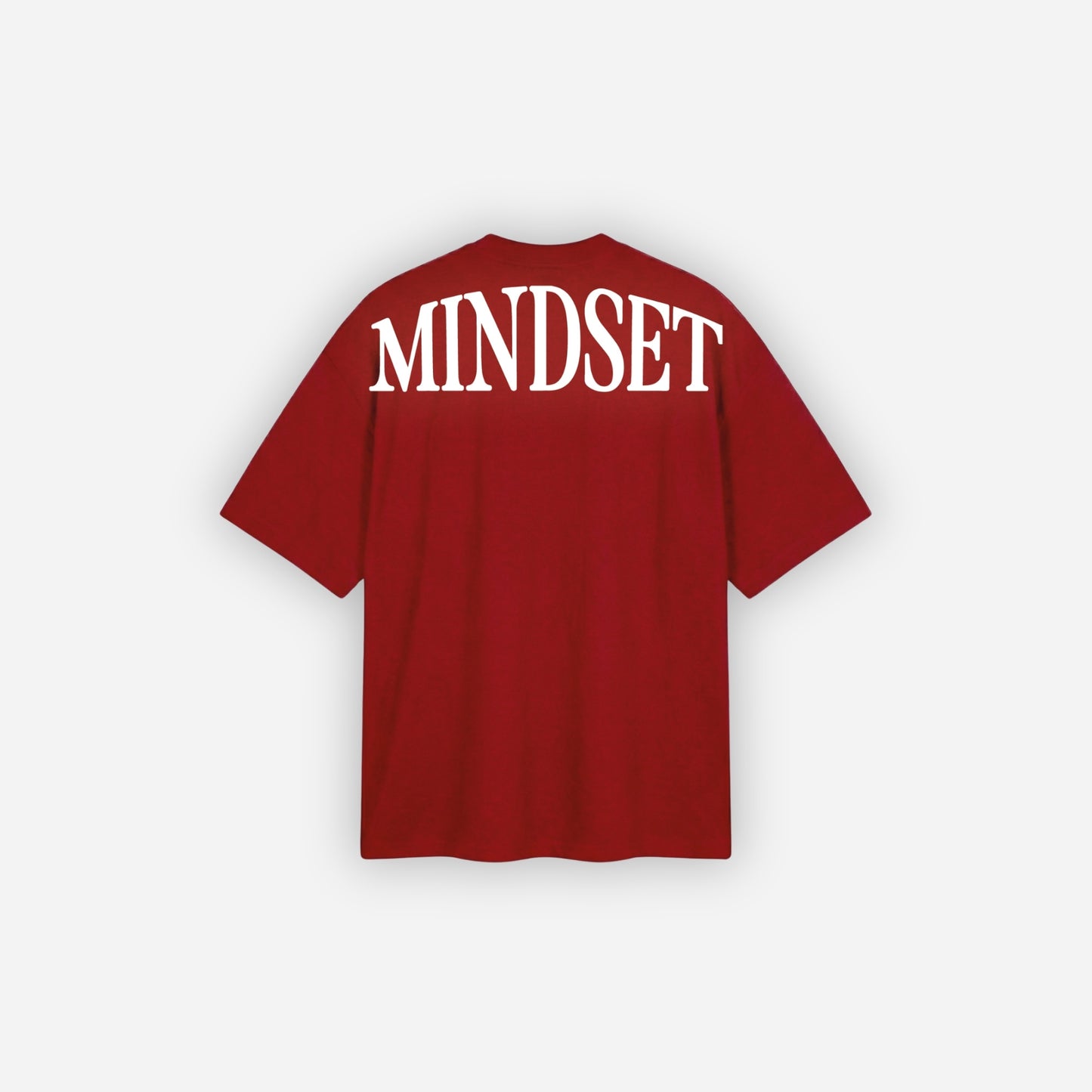Playera oversize 'MINDSET' Roja