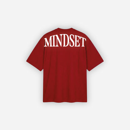 Playera oversize 'MINDSET' Roja