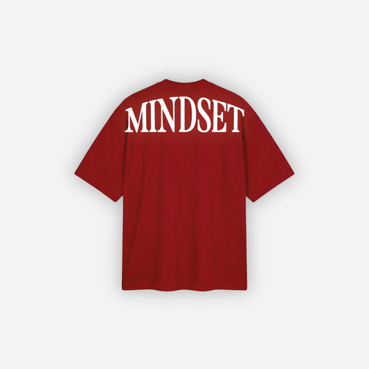 Playera oversize 'MINDSET' Roja