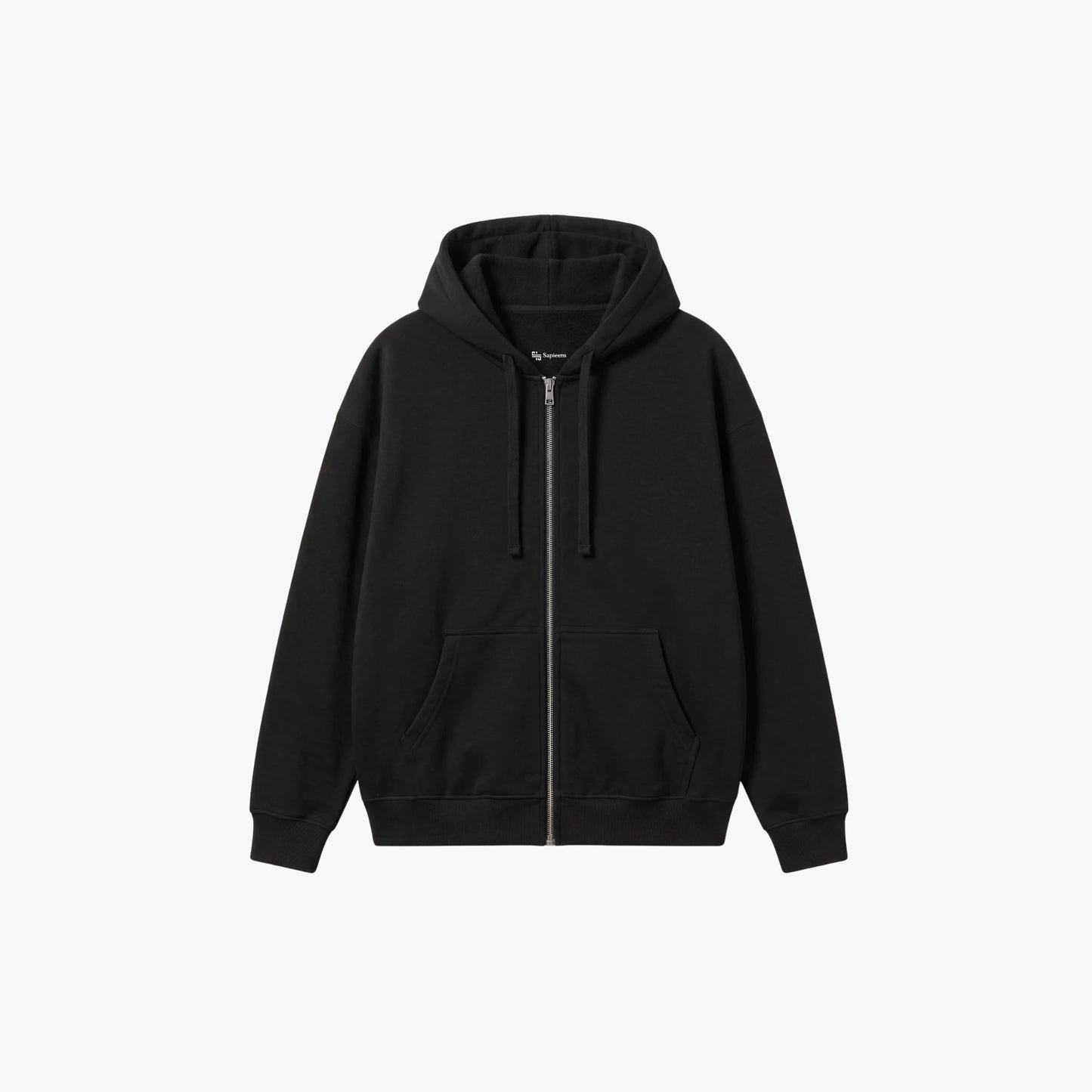 NO LOGO Zipper Hoodie | Corte Relajado y Tacto Suave