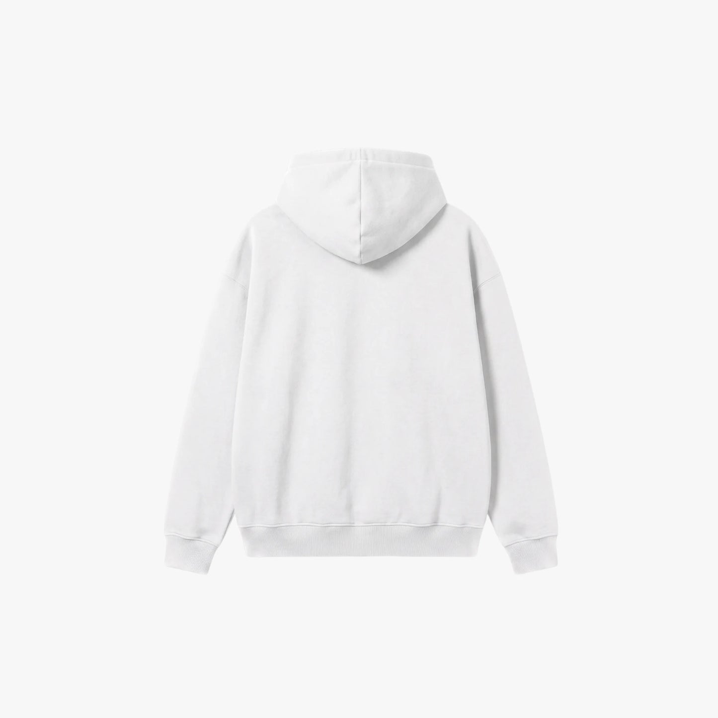 Zipper Hoodie 'Sapieens' Blanca | Corte Relajado y Tacto Suave