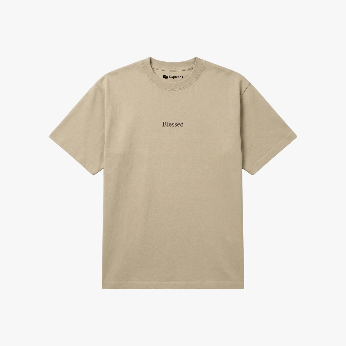 Playera Oversize 'Blessed' Beige