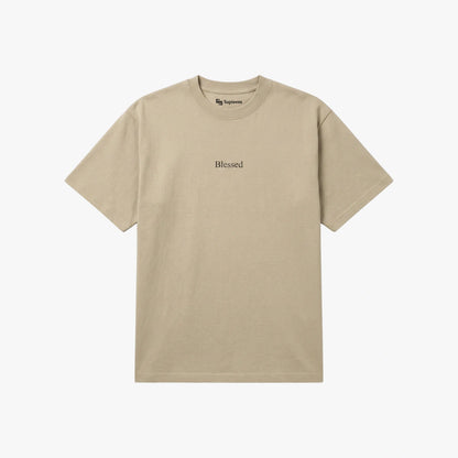 Playera Oversize 'Blessed' Beige
