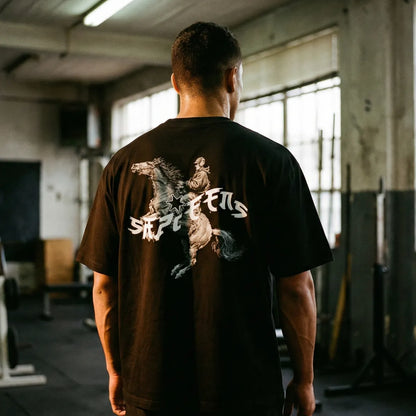 Playera oversize 'EL SHERIFF'