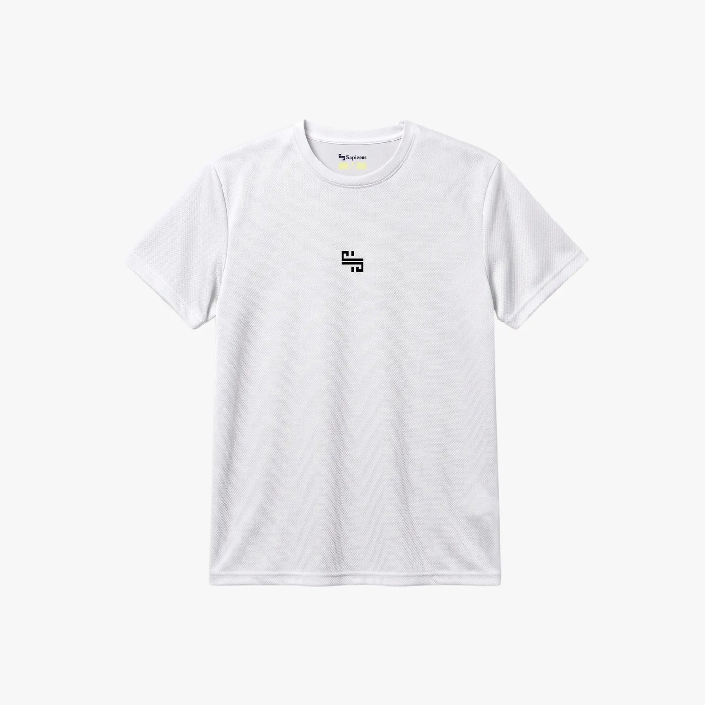 Training Tee 'MONOGRAM' Blanca | Ajuste pecho-brazo | Tela Sport-Dry