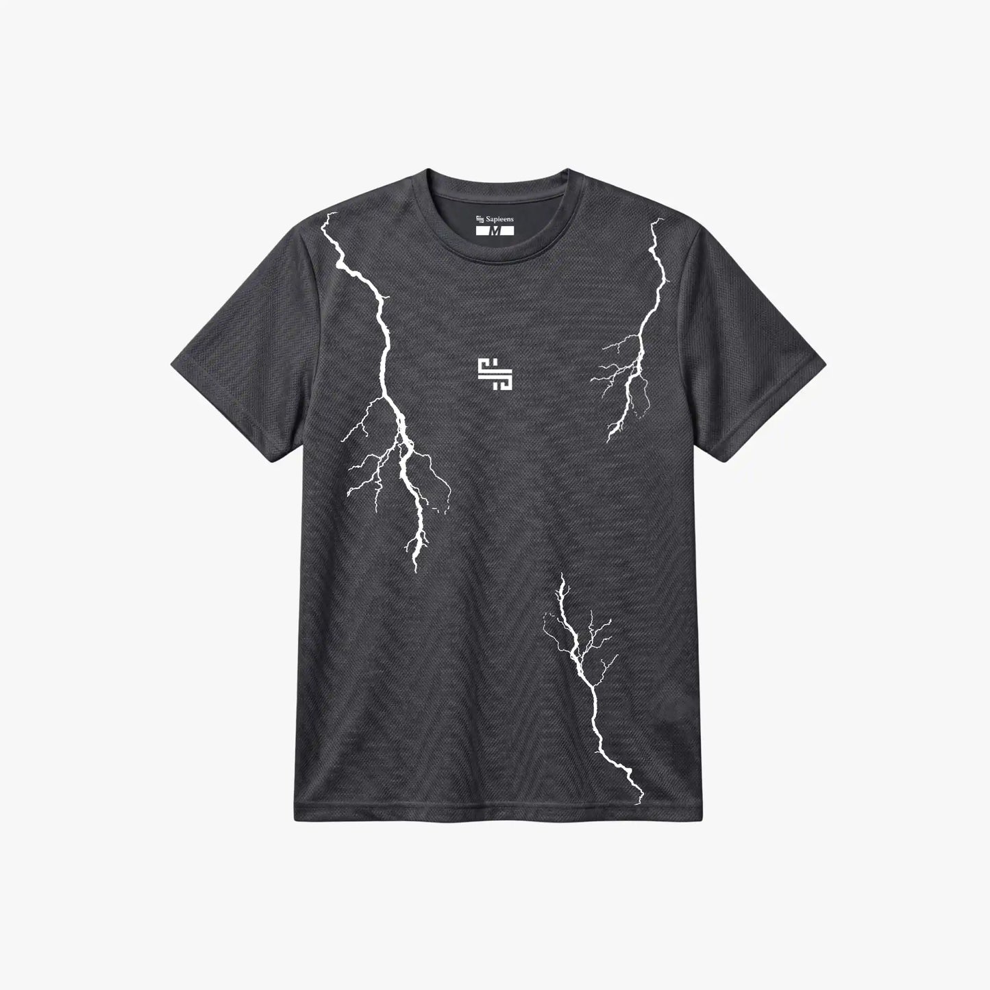 Training Tee 'VOLT' Gris | Ajuste pecho-brazo | Tela Sport-Dry