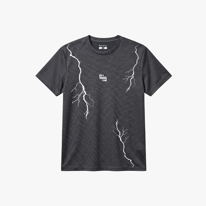 Training Tee 'VOLT' Gris | Ajuste pecho-brazo | Tela Sport-Dry